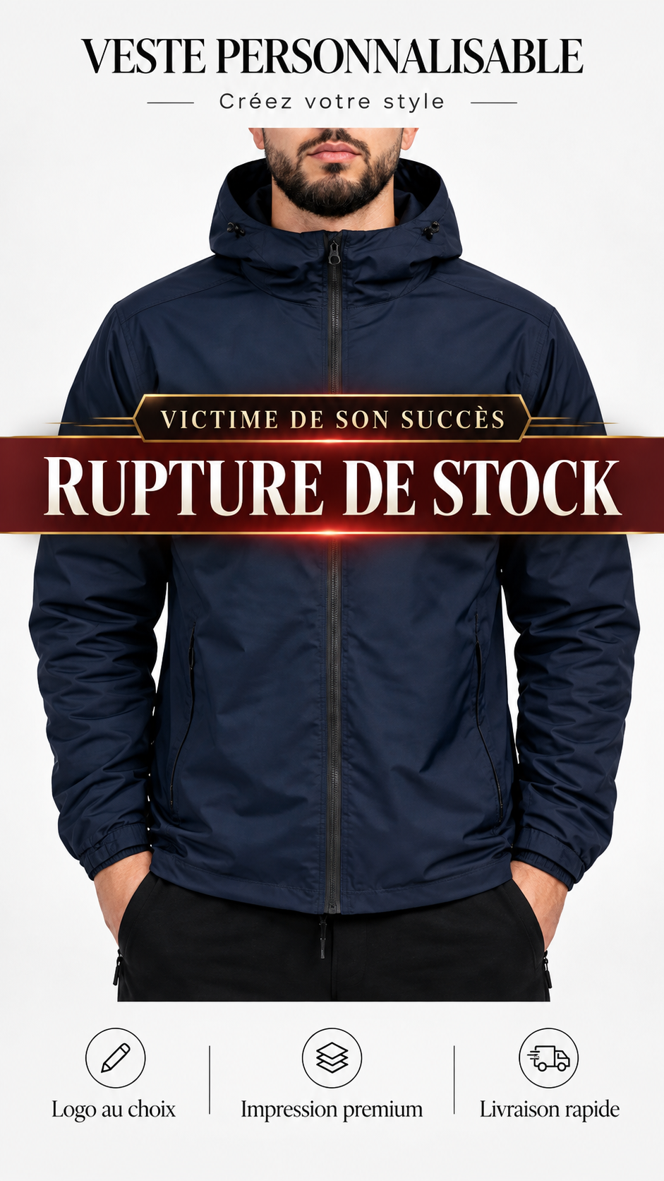 Veste bleu noir